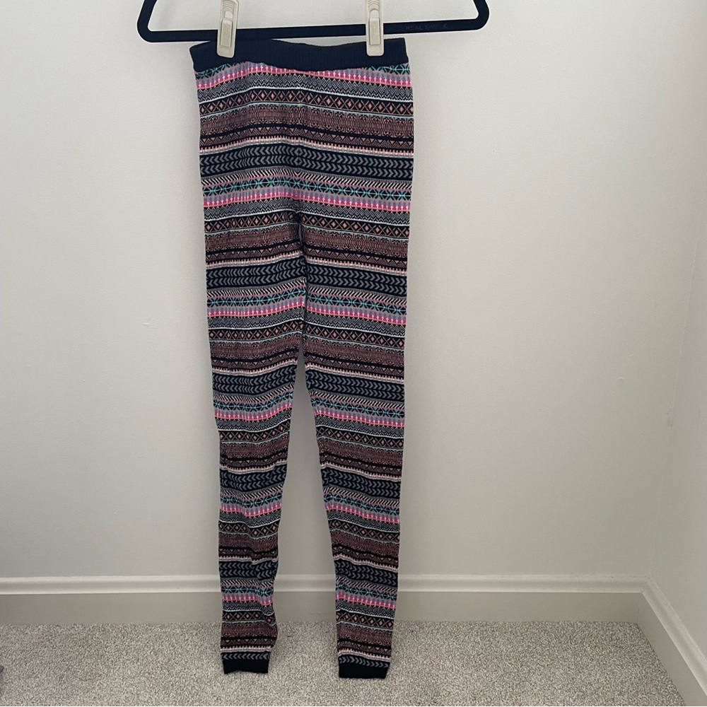 Mossimo Supply Co Women’s Striped Colorful Geometric Leggings Rare Size SP